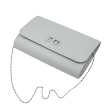 Load image into Gallery viewer, Premium Solid Color PU Leather Turnlock Flap Clutch Bag Handbag