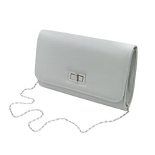 Load image into Gallery viewer, Premium Solid Color PU Leather Turnlock Flap Clutch Bag Handbag