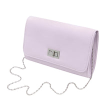 Load image into Gallery viewer, Premium Solid Color PU Leather Turnlock Flap Clutch Bag Handbag