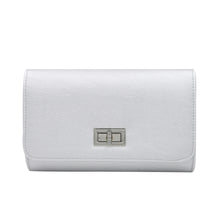 Load image into Gallery viewer, Premium Solid Color PU Leather Turnlock Flap Clutch Bag Handbag