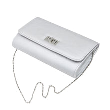 Load image into Gallery viewer, Premium Solid Color PU Leather Turnlock Flap Clutch Bag Handbag