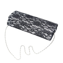 Load image into Gallery viewer, Elegant Lace Floral Fabric Flap Clutch Evening Bag