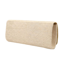 Load image into Gallery viewer, Elegant Lace Floral Fabric Flap Clutch Evening Bag