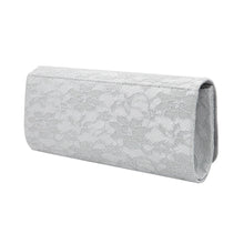 Load image into Gallery viewer, Elegant Lace Floral Fabric Flap Clutch Evening Bag