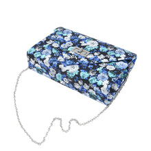 Load image into Gallery viewer, Elegant PU Leather Floral Turnlock Flap Clutch Bag Handbag