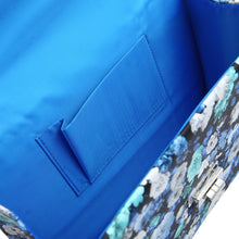 Load image into Gallery viewer, Elegant PU Leather Floral Turnlock Flap Clutch Bag Handbag