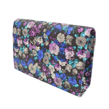 Load image into Gallery viewer, Elegant PU Leather Floral Turnlock Flap Clutch Bag Handbag