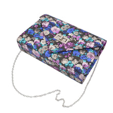 Load image into Gallery viewer, Elegant PU Leather Floral Turnlock Flap Clutch Bag Handbag