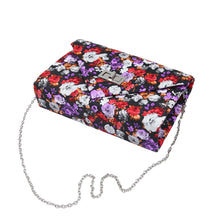 Load image into Gallery viewer, Elegant PU Leather Floral Turnlock Flap Clutch Bag Handbag