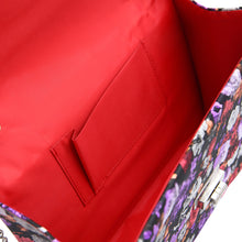 Load image into Gallery viewer, Elegant PU Leather Floral Turnlock Flap Clutch Bag Handbag