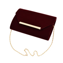 Load image into Gallery viewer, Elegant Solid Color Velvet Clutch Evening Bag Handbag

