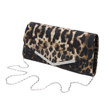 Load image into Gallery viewer, Premium Leopard Zebra Animal Print PU Leather Clutch Bag Handbag