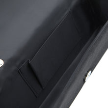 Load image into Gallery viewer, Elegant Pleated Satin & Crystal Flap Clutch Evening Bag