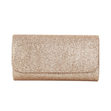 Load image into Gallery viewer, Premium Small Metallic Glitter Flap Clutch Evening Bag Handbag