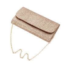 Load image into Gallery viewer, Premium Small Metallic Glitter Flap Clutch Evening Bag Handbag