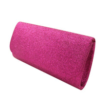 Load image into Gallery viewer, Premium Small Metallic Glitter Flap Clutch Evening Bag Handbag