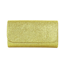Load image into Gallery viewer, Premium Small Metallic Glitter Flap Clutch Evening Bag Handbag