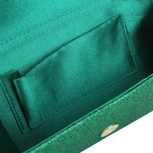 Load image into Gallery viewer, Premium Small Metallic Glitter Flap Clutch Evening Bag Handbag