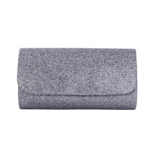 Load image into Gallery viewer, Premium Small Metallic Glitter Flap Clutch Evening Bag Handbag
