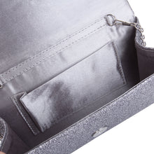 Load image into Gallery viewer, Premium Small Metallic Glitter Flap Clutch Evening Bag Handbag