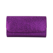 Load image into Gallery viewer, Premium Small Metallic Glitter Flap Clutch Evening Bag Handbag