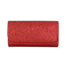Load image into Gallery viewer, Premium Small Metallic Glitter Flap Clutch Evening Bag Handbag