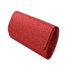 Load image into Gallery viewer, Premium Small Metallic Glitter Flap Clutch Evening Bag Handbag