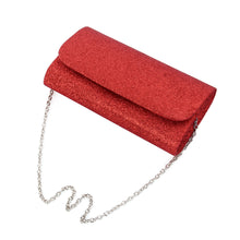 Load image into Gallery viewer, Premium Small Metallic Glitter Flap Clutch Evening Bag Handbag