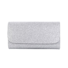 Load image into Gallery viewer, Premium Small Metallic Glitter Flap Clutch Evening Bag Handbag