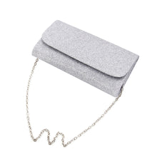 Load image into Gallery viewer, Premium Small Metallic Glitter Flap Clutch Evening Bag Handbag