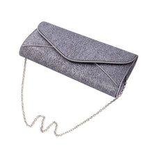 Load image into Gallery viewer, Premium Large Metallic Glitter Envelope Flap Clutch Evening Bag Handbag