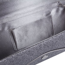 Load image into Gallery viewer, Premium Large Metallic Glitter Envelope Flap Clutch Evening Bag Handbag