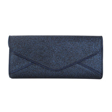 Load image into Gallery viewer, Premium Large Metallic Glitter Envelope Flap Clutch Evening Bag Handbag