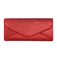 Load image into Gallery viewer, Premium Large Metallic Glitter Envelope Flap Clutch Evening Bag Handbag
