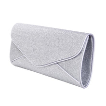 Load image into Gallery viewer, Premium Large Metallic Glitter Envelope Flap Clutch Evening Bag Handbag