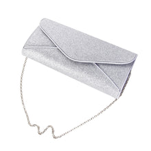 Load image into Gallery viewer, Premium Large Metallic Glitter Envelope Flap Clutch Evening Bag Handbag