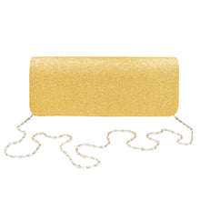 Load image into Gallery viewer, Premium Large Metallic Glitter Flap Clutch Evening Bag Handbag - Diff Colors