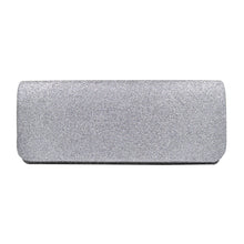 Load image into Gallery viewer, Premium Large Metallic Glitter Flap Clutch Evening Bag Handbag - Diff Colors