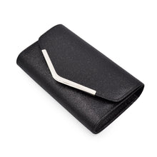 Load image into Gallery viewer, Large Metallic Glitter Envelope Flap Clutch Evening Bag - Diff Colors Avail