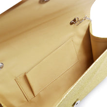 Load image into Gallery viewer, Large Metallic Glitter Envelope Flap Clutch Evening Bag - Diff Colors Avail