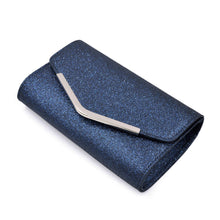 Load image into Gallery viewer, Large Metallic Glitter Envelope Flap Clutch Evening Bag - Diff Colors Avail