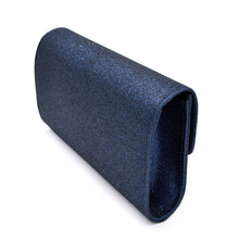Load image into Gallery viewer, Large Metallic Glitter Envelope Flap Clutch Evening Bag - Diff Colors Avail