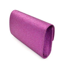 Load image into Gallery viewer, Large Metallic Glitter Envelope Flap Clutch Evening Bag - Diff Colors Avail