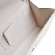 Load image into Gallery viewer, Premium Rainbow Rhinestones Pleated Front Satin Envelope Flap Clutch Evening Bag