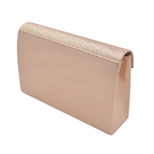Load image into Gallery viewer, Premium Glitter Front PU Leather Envelope Flap Clutch Evening Bag