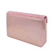 Load image into Gallery viewer, Premium Glitter Front PU Leather Envelope Flap Clutch Evening Bag