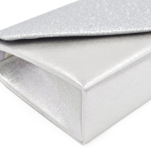 Load image into Gallery viewer, Premium Glitter Front PU Leather Envelope Flap Clutch Evening Bag