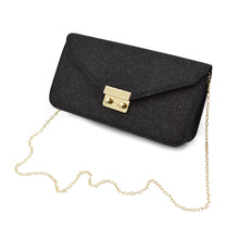 Load image into Gallery viewer, Premium Metallic Glitter Envelope Flap Clutch Evening Bag Handbag - Diff Colors