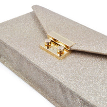 Load image into Gallery viewer, Premium Metallic Glitter Envelope Flap Clutch Evening Bag Handbag - Diff Colors