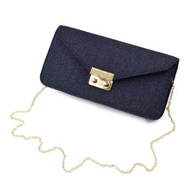 Load image into Gallery viewer, Premium Metallic Glitter Envelope Flap Clutch Evening Bag Handbag - Diff Colors